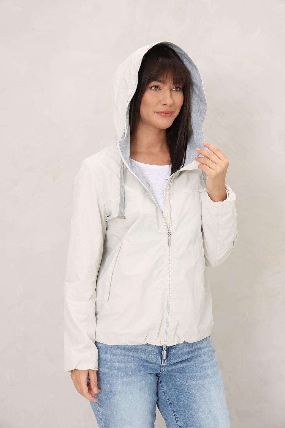 Куртка White Label с капюшоном бежевая