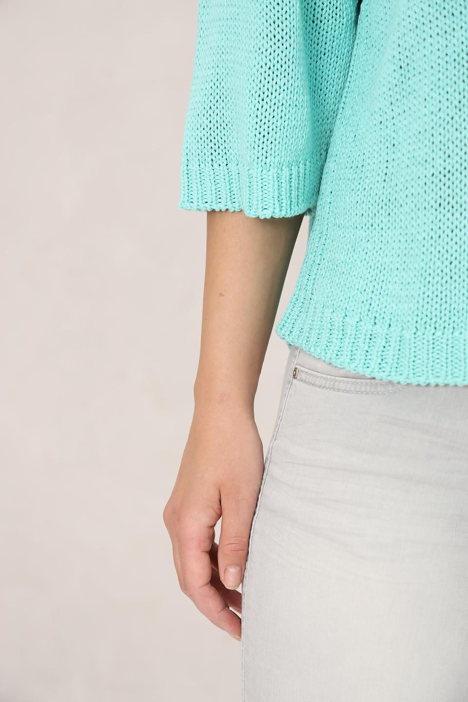 Пуловер Monari мятный с 3/4 рукавом