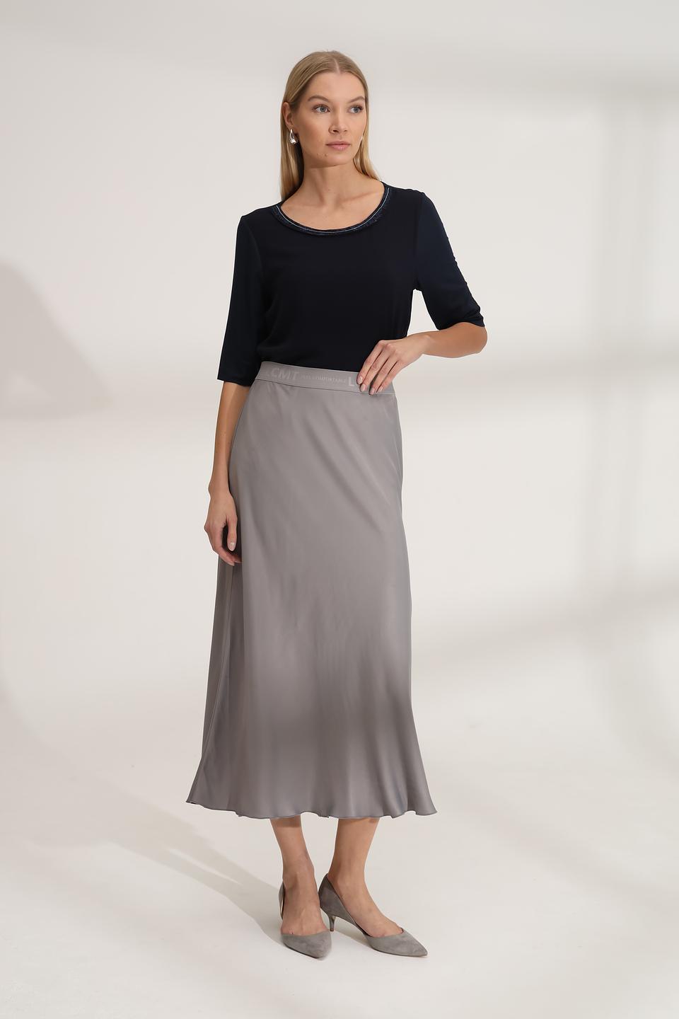 Блуза SE Stenau с кружевом тёмно-синяя