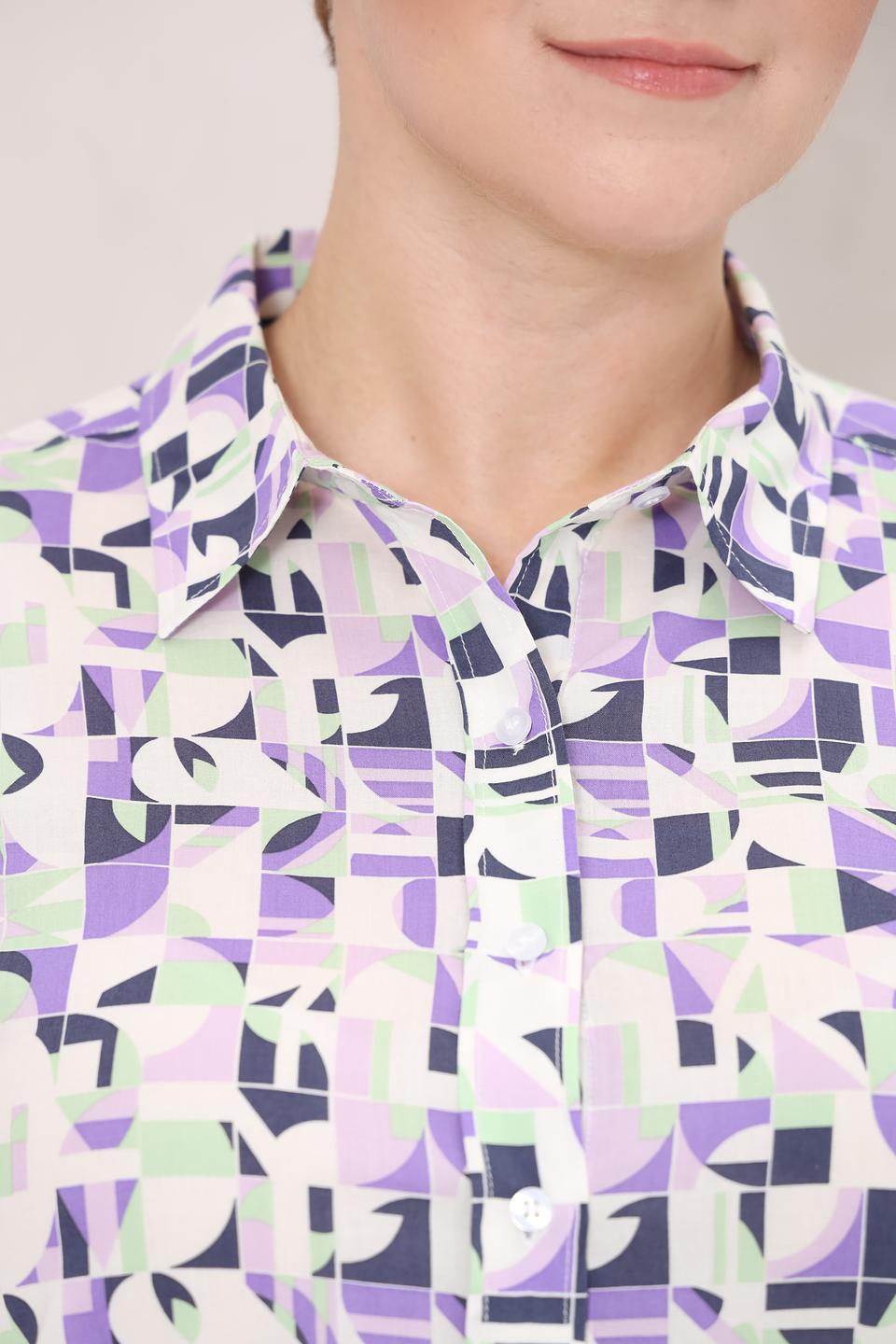 Блуза Olsen с геометрическим принтом