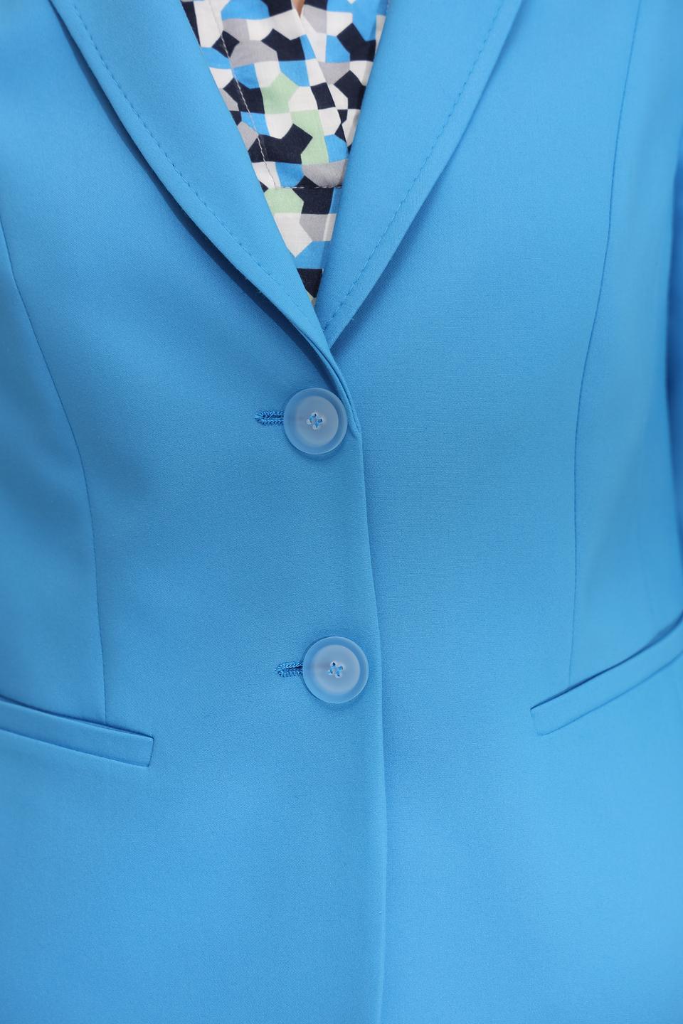 Жакет Bianca голубой приталенный