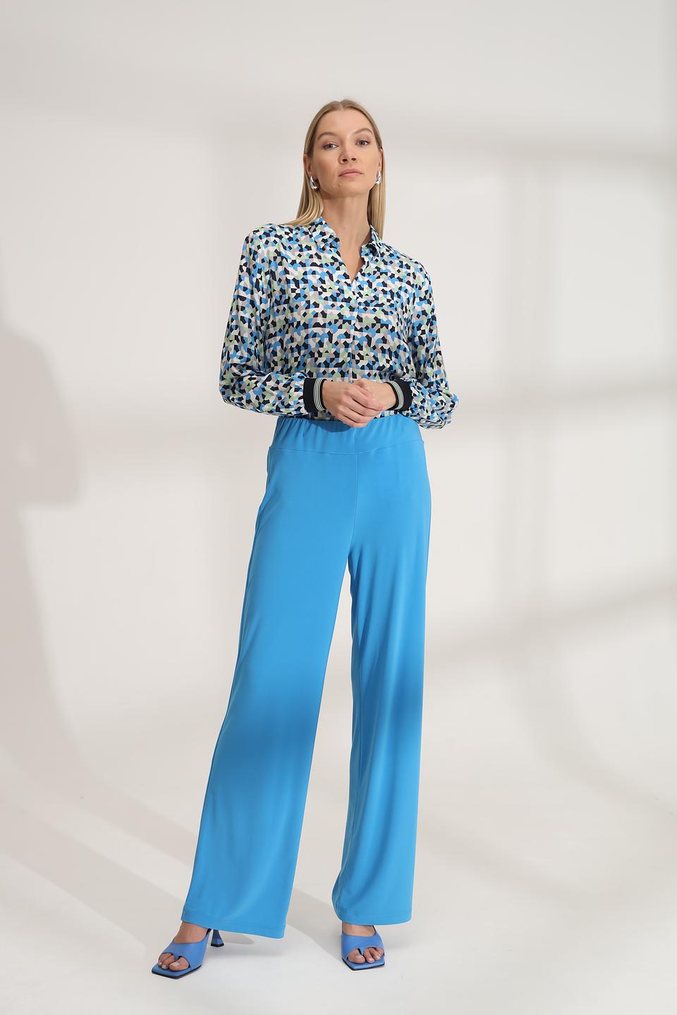 Брюки палаццо Bianca голубые