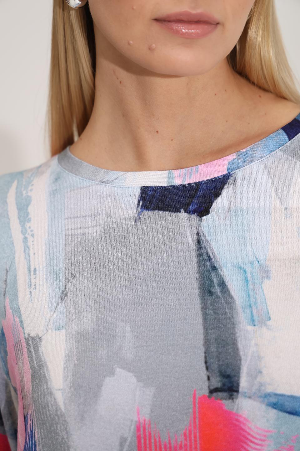 Пуловер Lecomte с абстрактным принтом