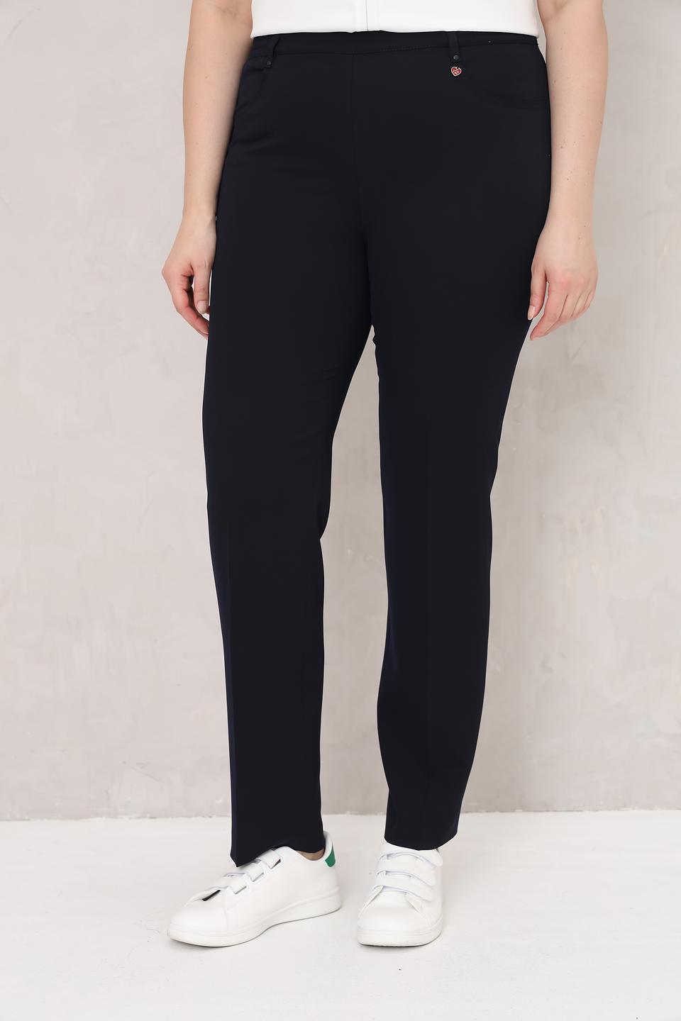 Брюки Relaxed by Toni прямые, темно-синие