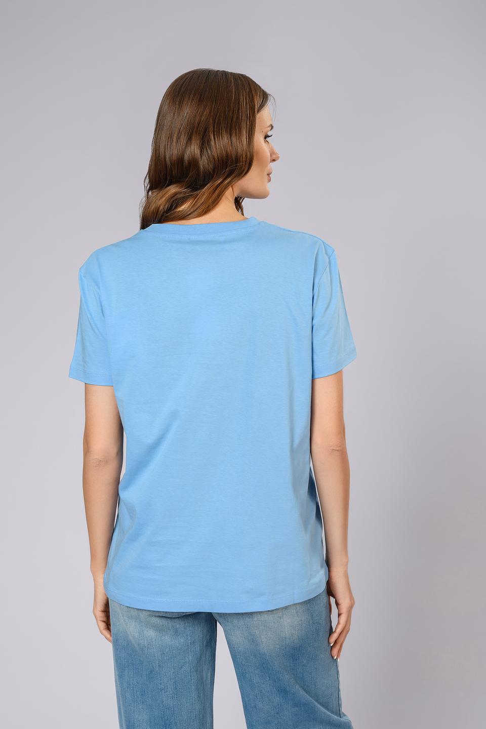 Футболка Ice Play с принтом голубая