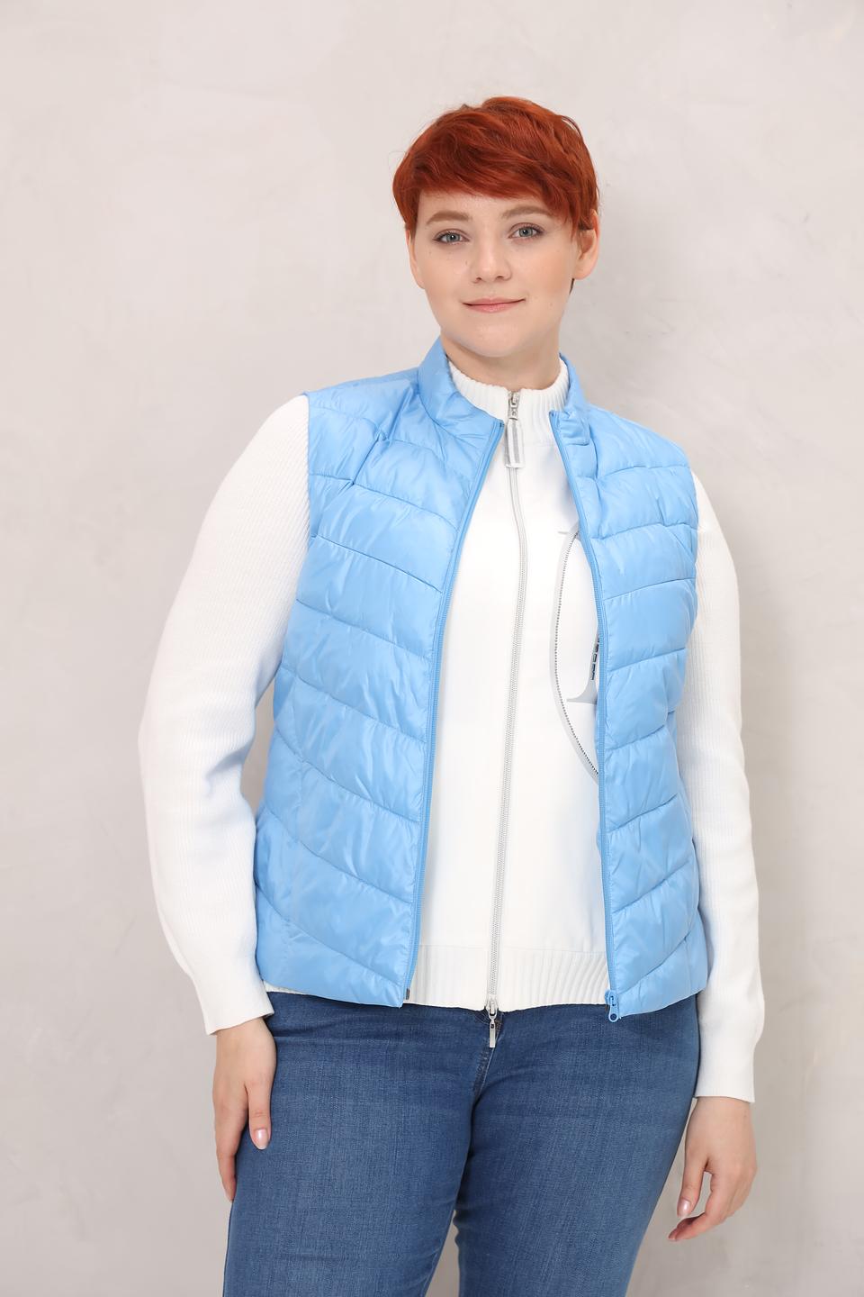 Жилет Frank Walder стеганый голубой