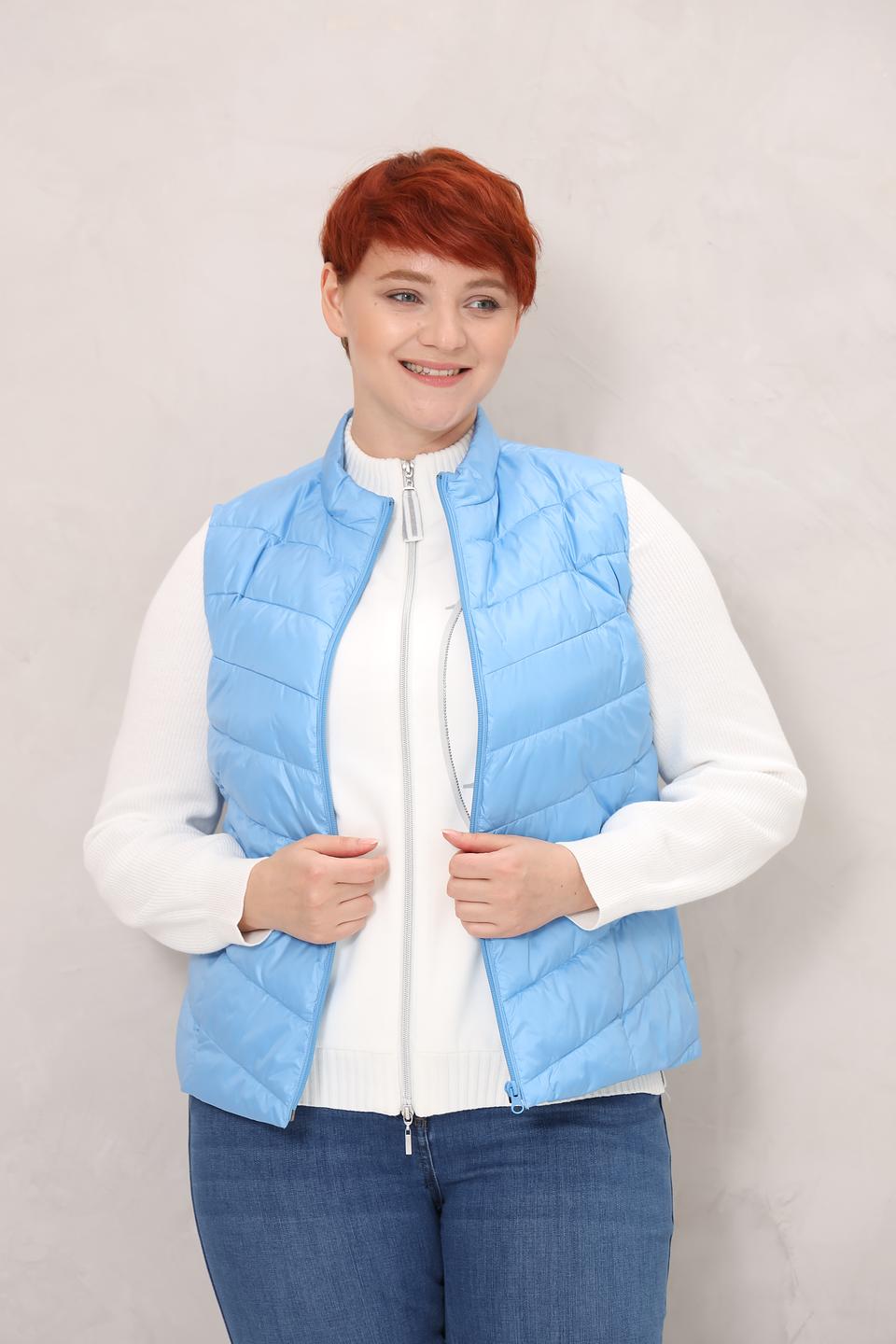 Жилет Frank Walder стеганый голубой