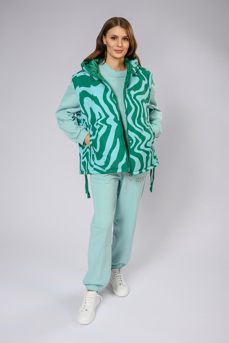 Жилет Ice Play с волнистым принтом