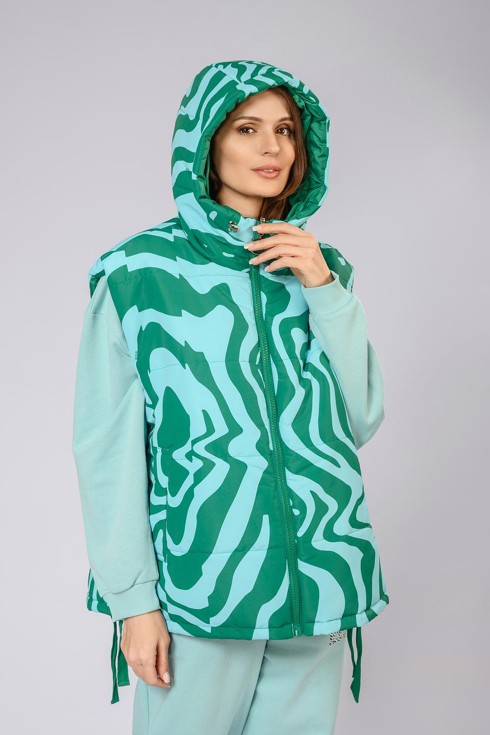 Жилет Ice Play с волнистым принтом