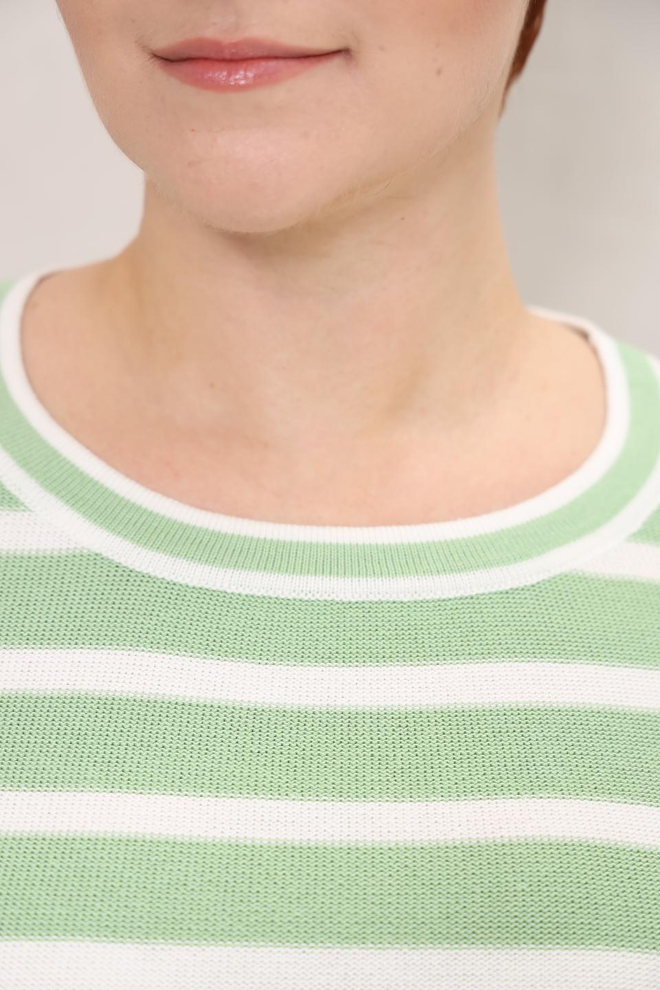 Пуловер Olsen в полоску мятный