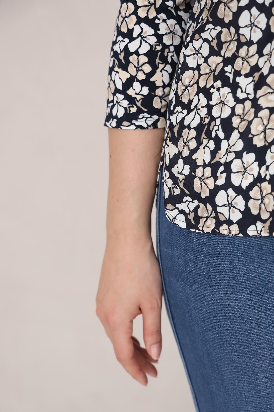 Блуза Frank Walder с цветочным принтом