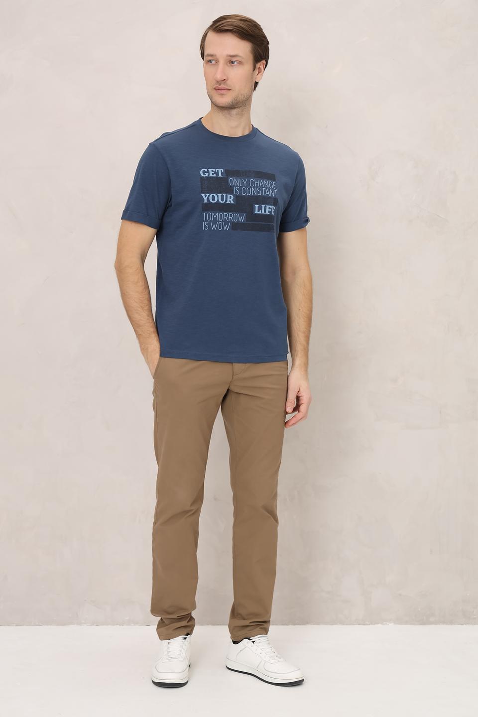 Футболка Lerros с принтом синяя