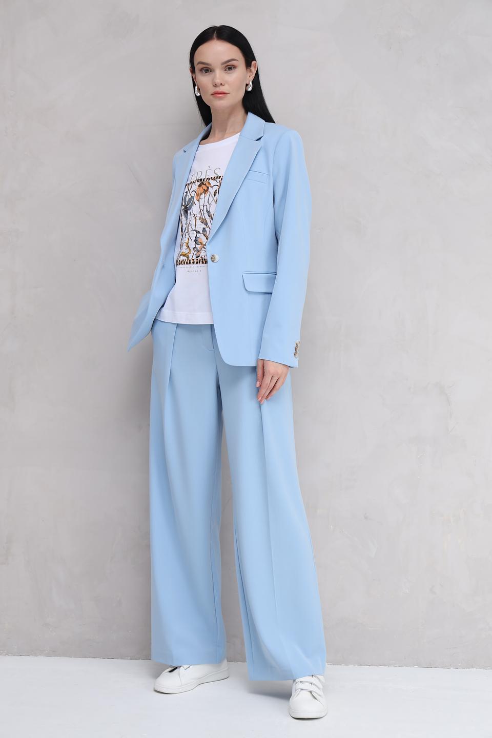 Жакет Tom Tailor голубой приталенный