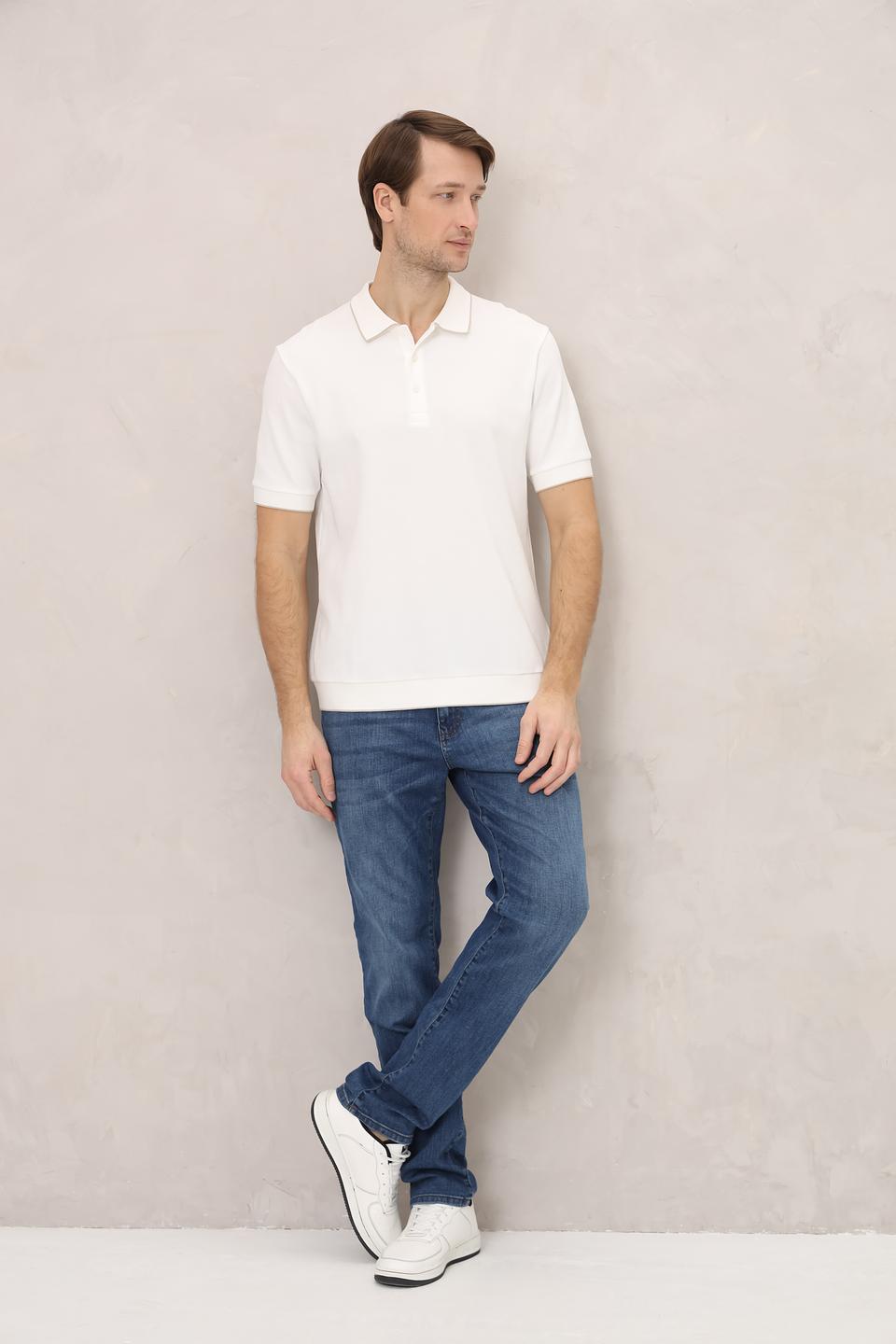 Поло Marc O Polo хлопковое белое