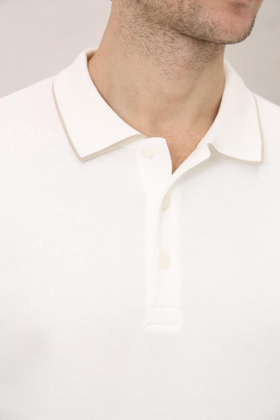 Поло Marc O Polo хлопковое белое