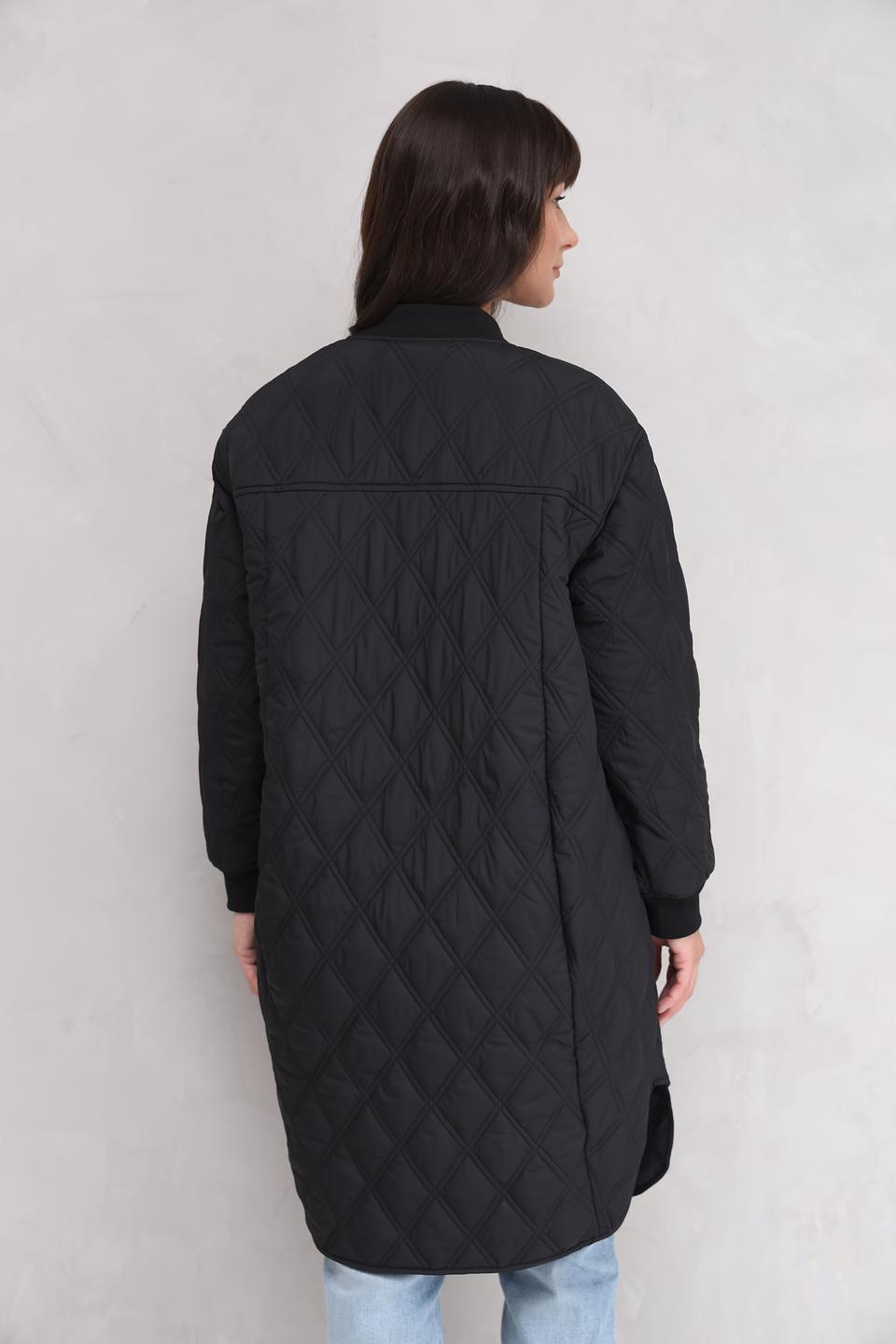 Пальто Electra style стеганое чёрное