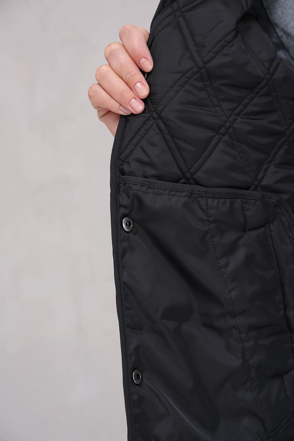 Пальто Electra style стеганое чёрное