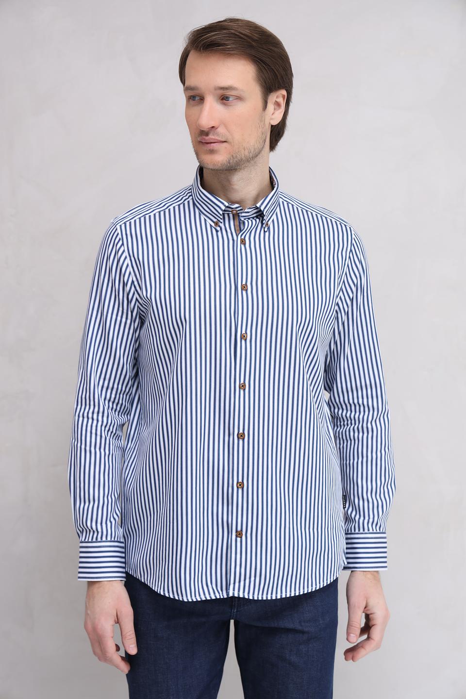 Рубашка Bugatti в полоску