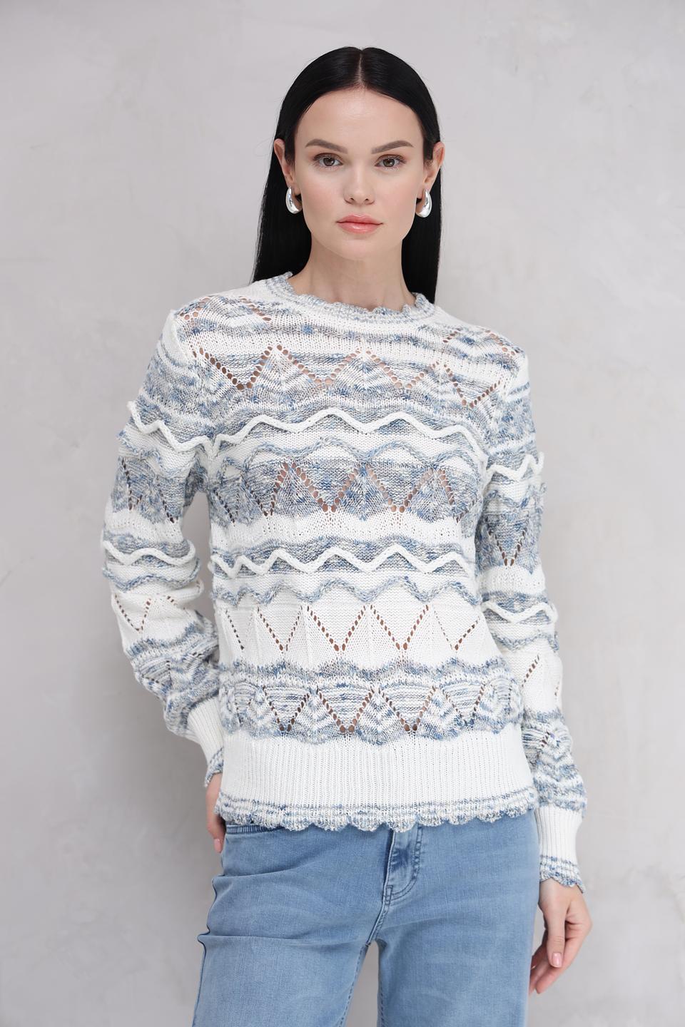 Пуловер Rich and Royal с узором