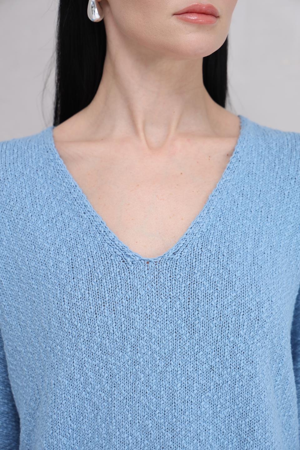 Пуловер Rich and Royal голубой с рукавом 3/4