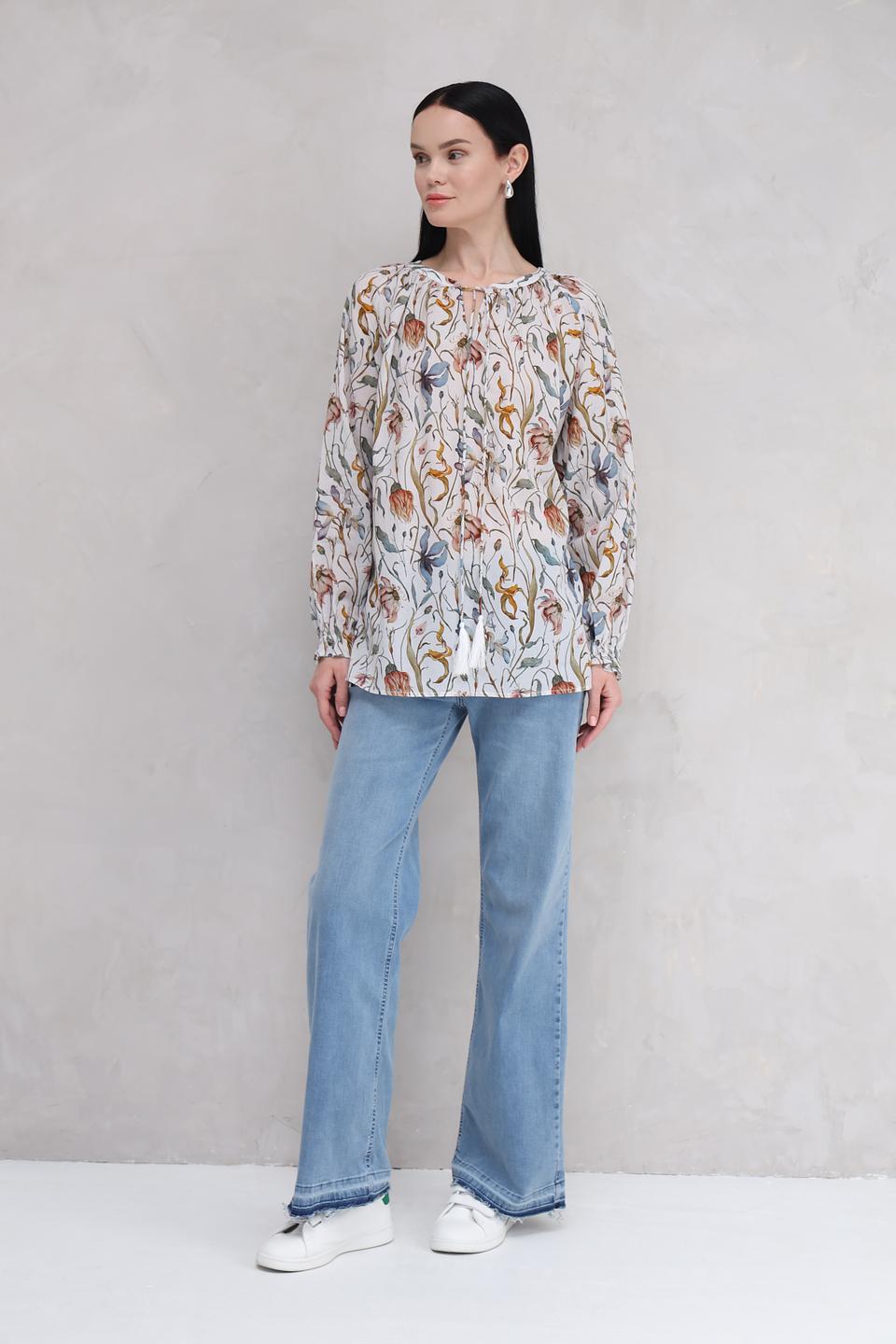 Блуза Catnoir с цветочным принтом