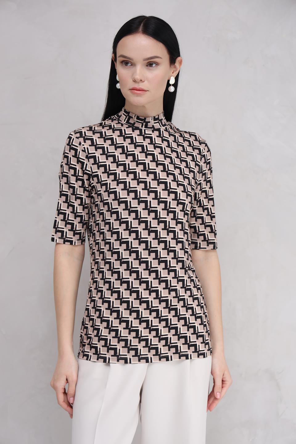 Водолазка Marc Aurel с геометрическим принтом