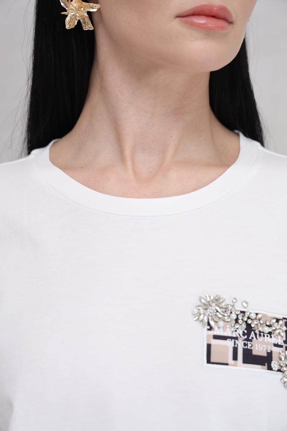 Футболка Marc Aurel с вышивкой