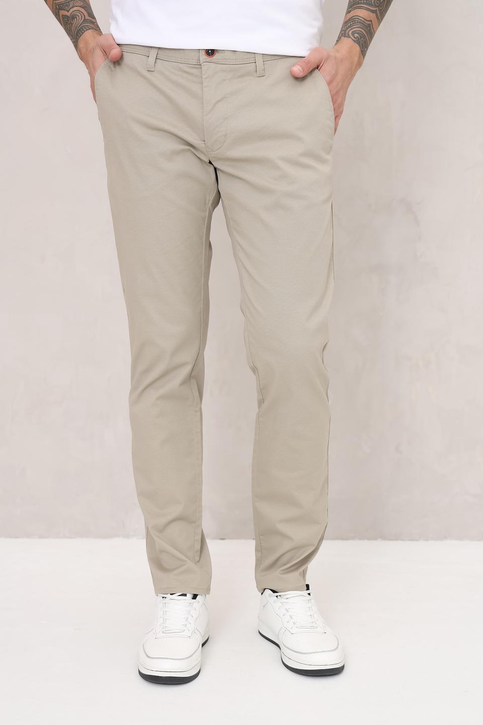 Брюки чинос Hattric бежевые