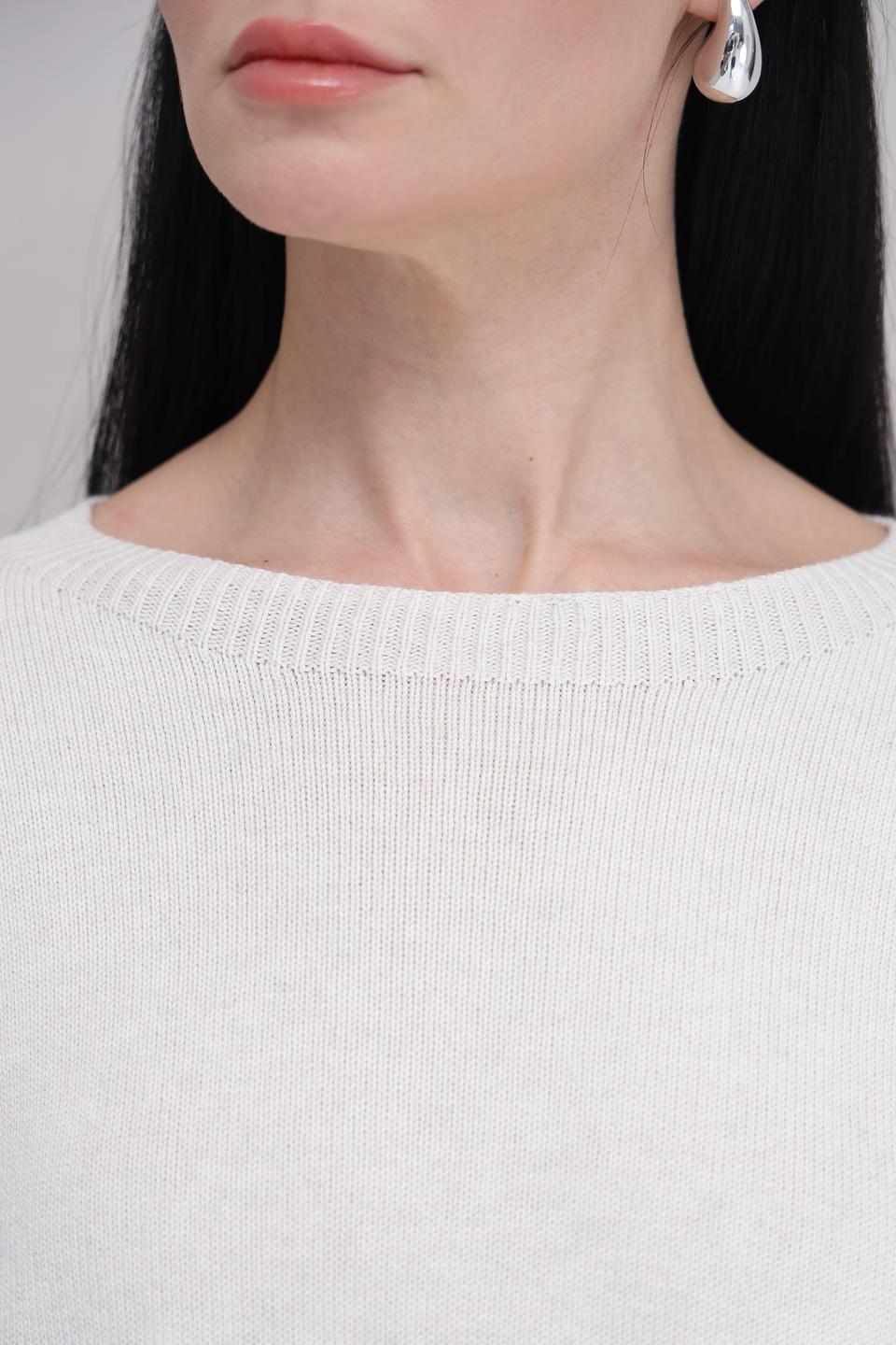 Пуловер Oui женский молочный