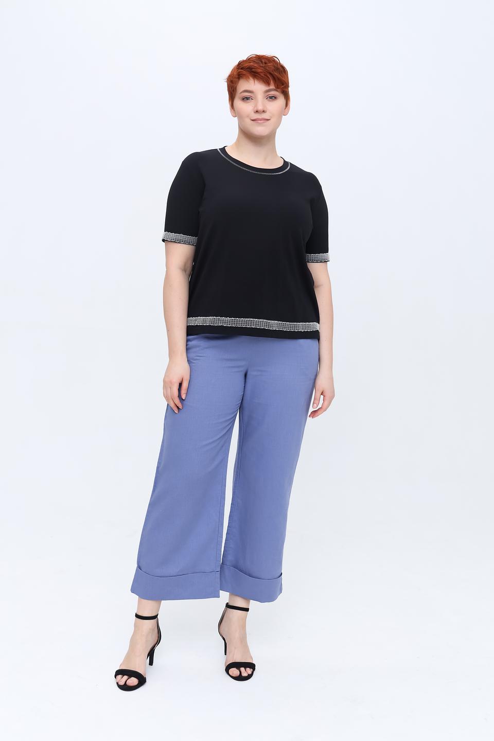 Брюки Pezzo кюлоты лавандовые