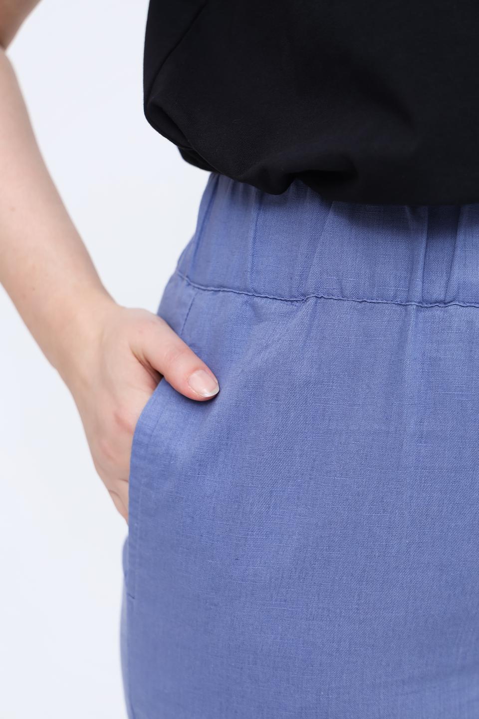 Брюки Pezzo кюлоты лавандовые