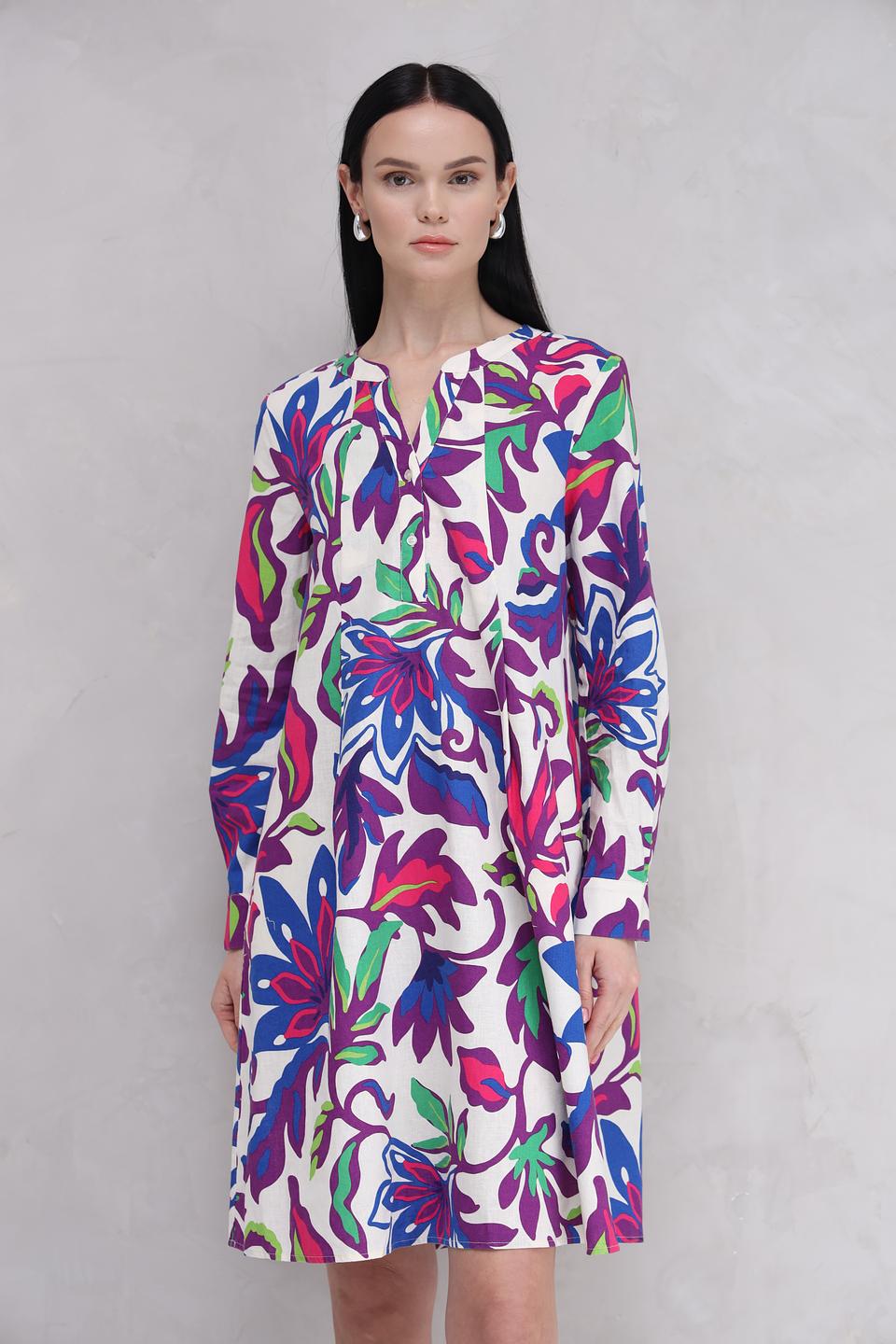 Платье Oui с цветочным принтом