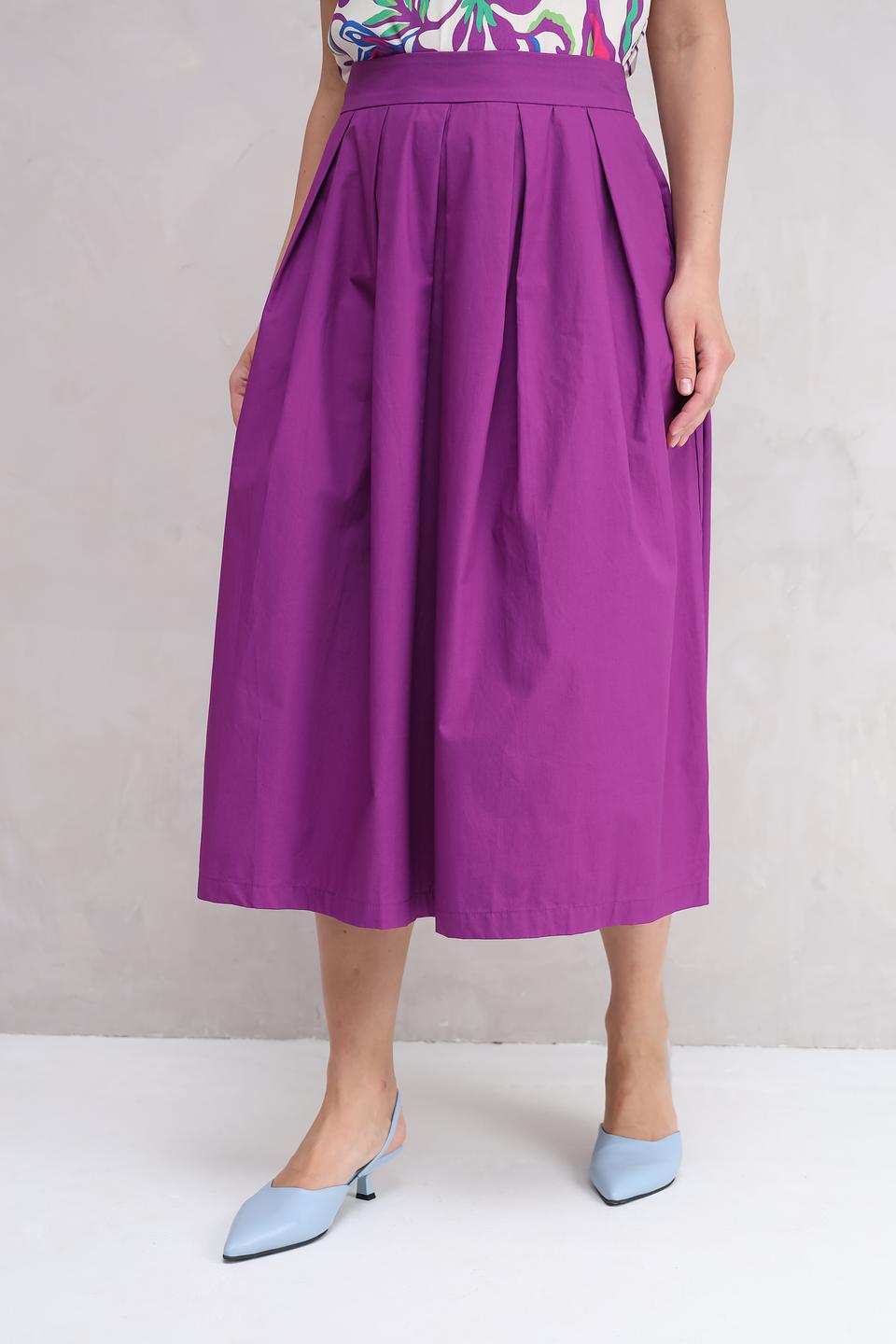 Юбка Oui плиссированная фиолетовая
