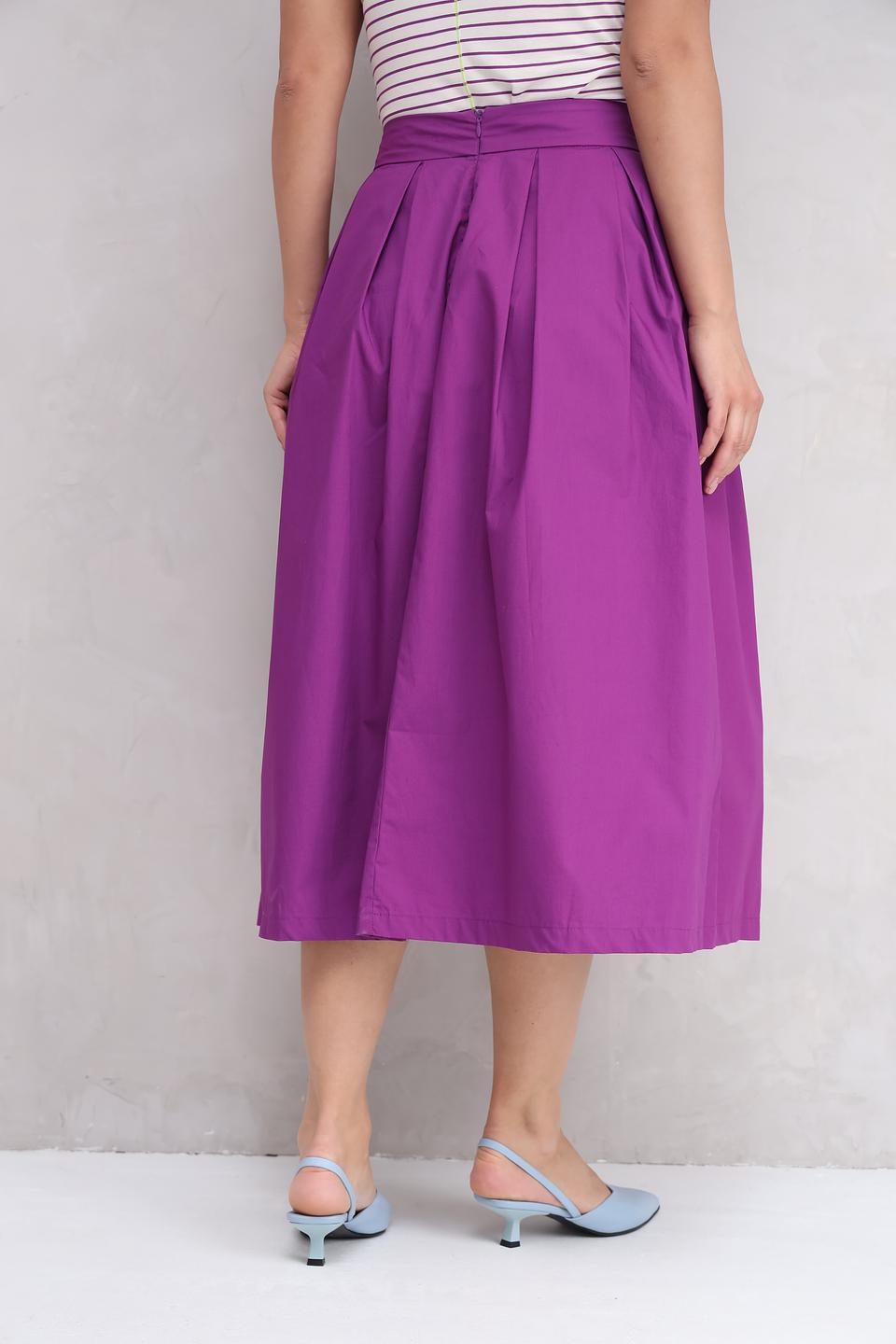 Юбка Oui плиссированная фиолетовая
