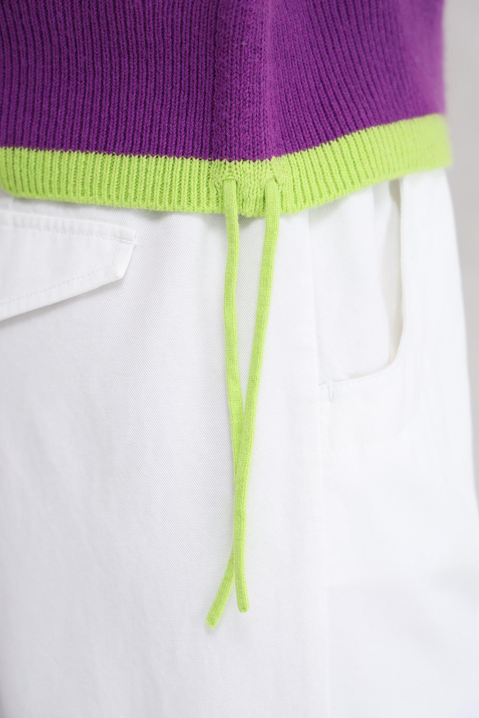 Пуловер Oui в полоску