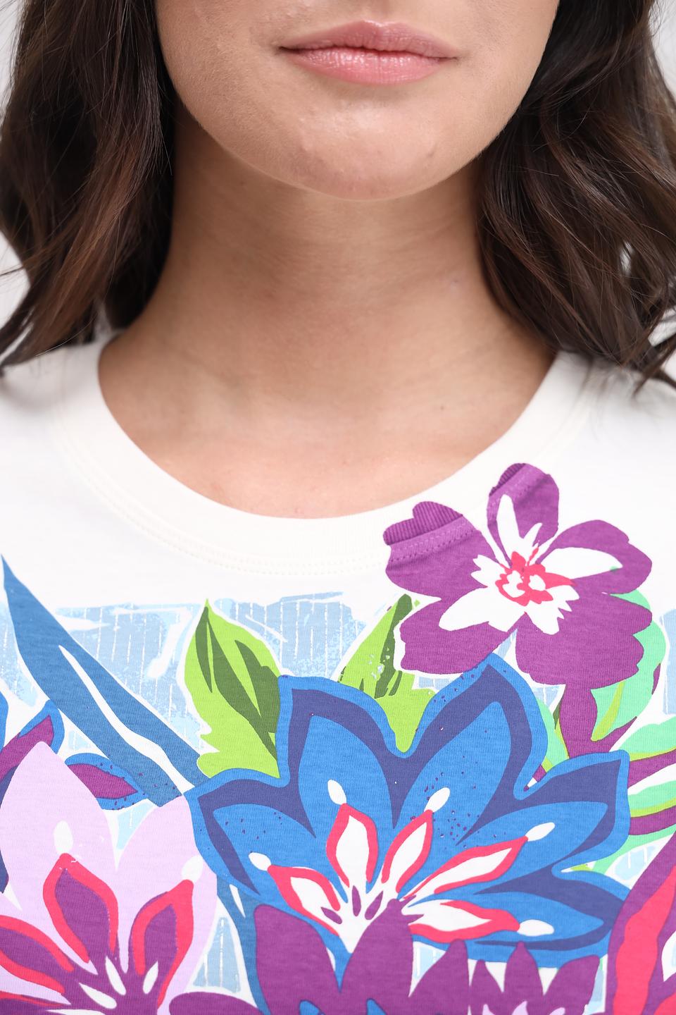 Футболка Oui с цветочным принтом