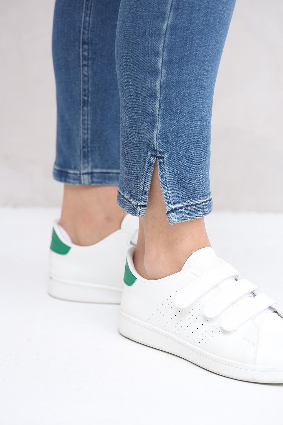 Джинсы скинни Oui голубые