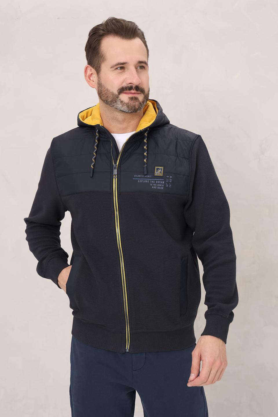 Кардиган Casa Moda с капюшоном чёрный