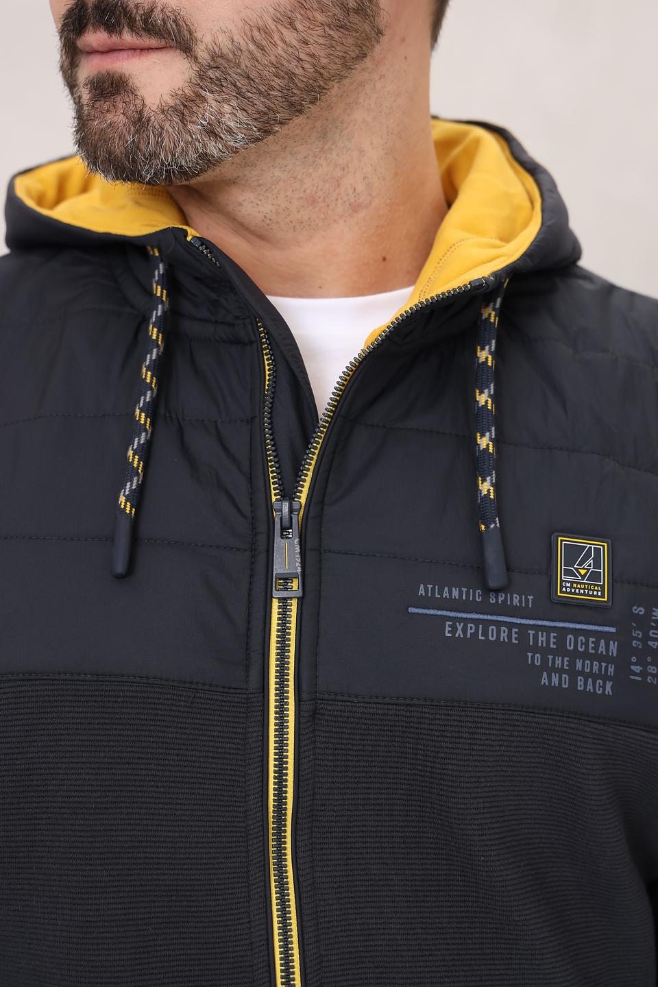 Кардиган Casa Moda с капюшоном чёрный