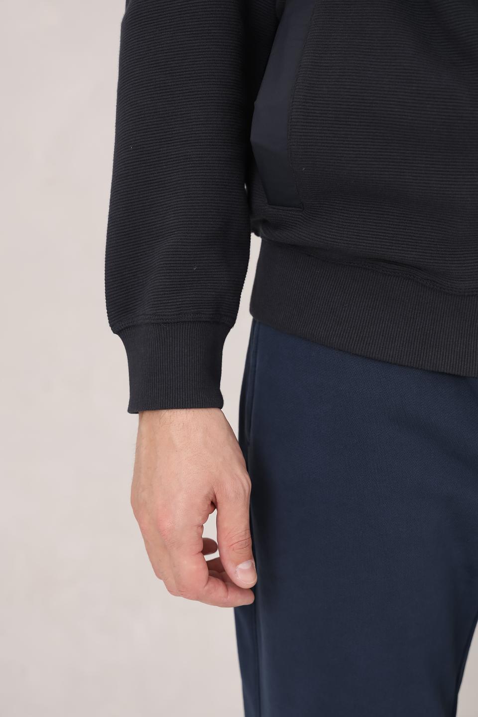 Кардиган Casa Moda с капюшоном чёрный