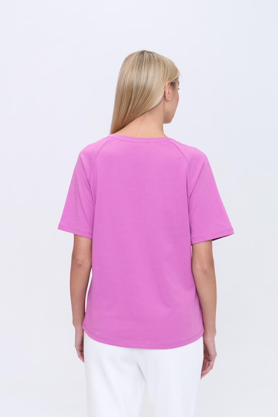 Футболка Pezzo с логотипом, сиреневая