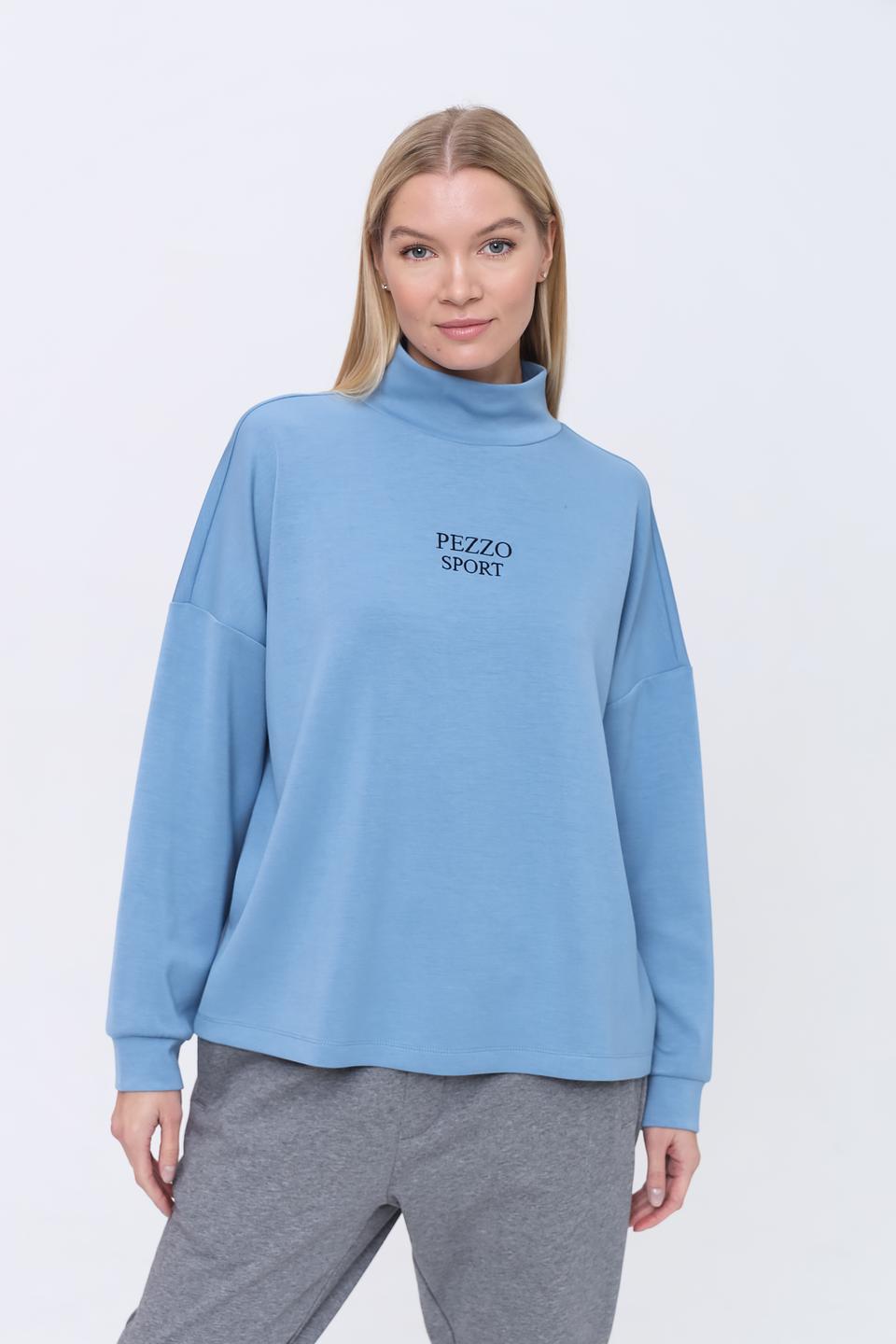 Пуловер Pezzo Sport голубой