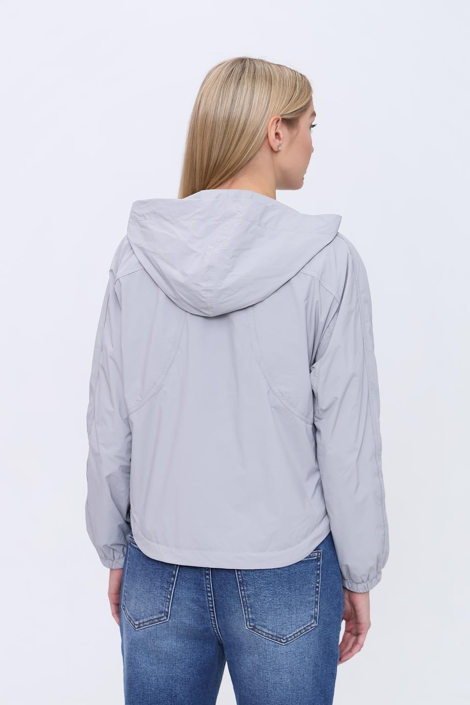 Ветровка Pezzo серая с капюшоном