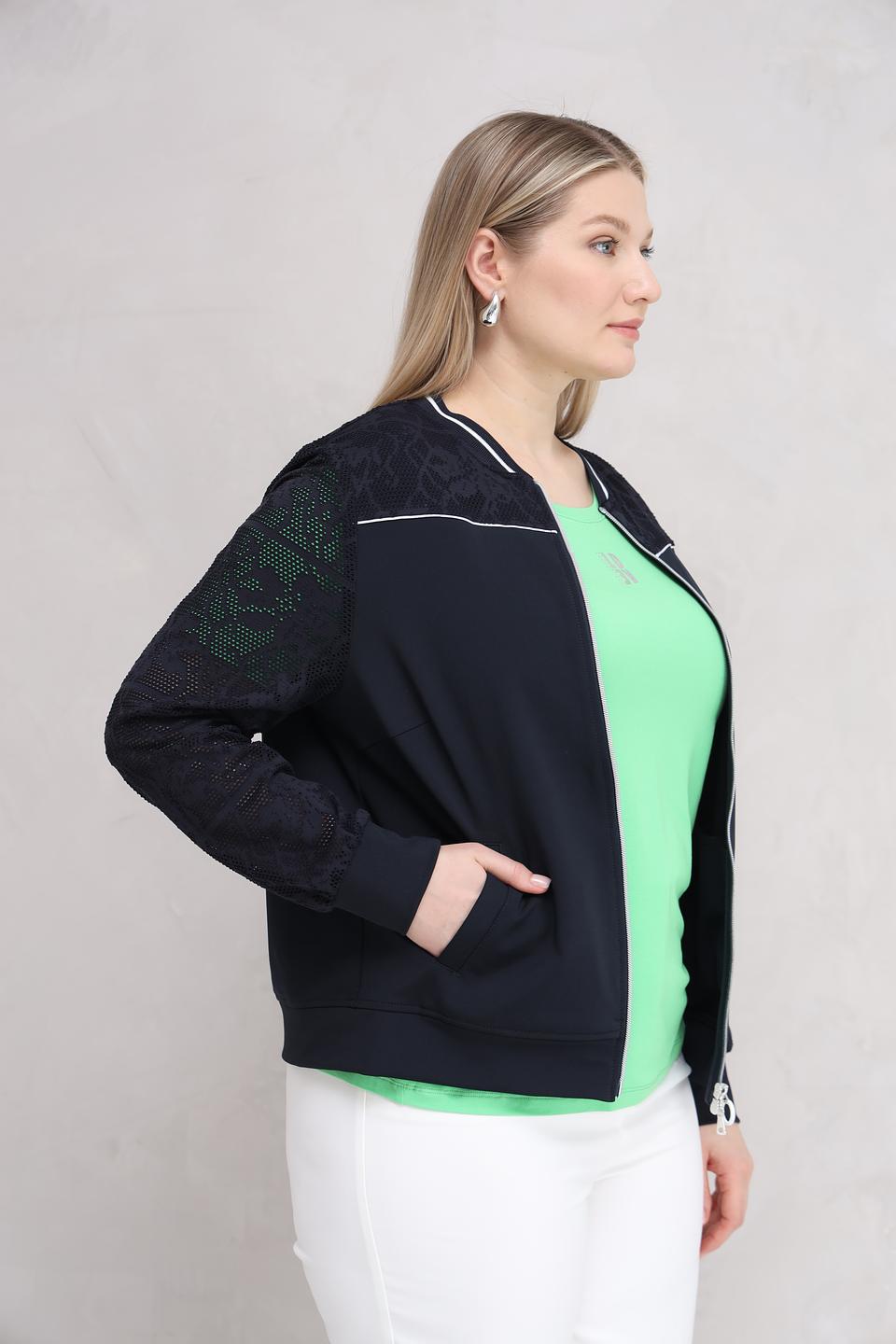 Жакет Tuzzi с кружевом черный