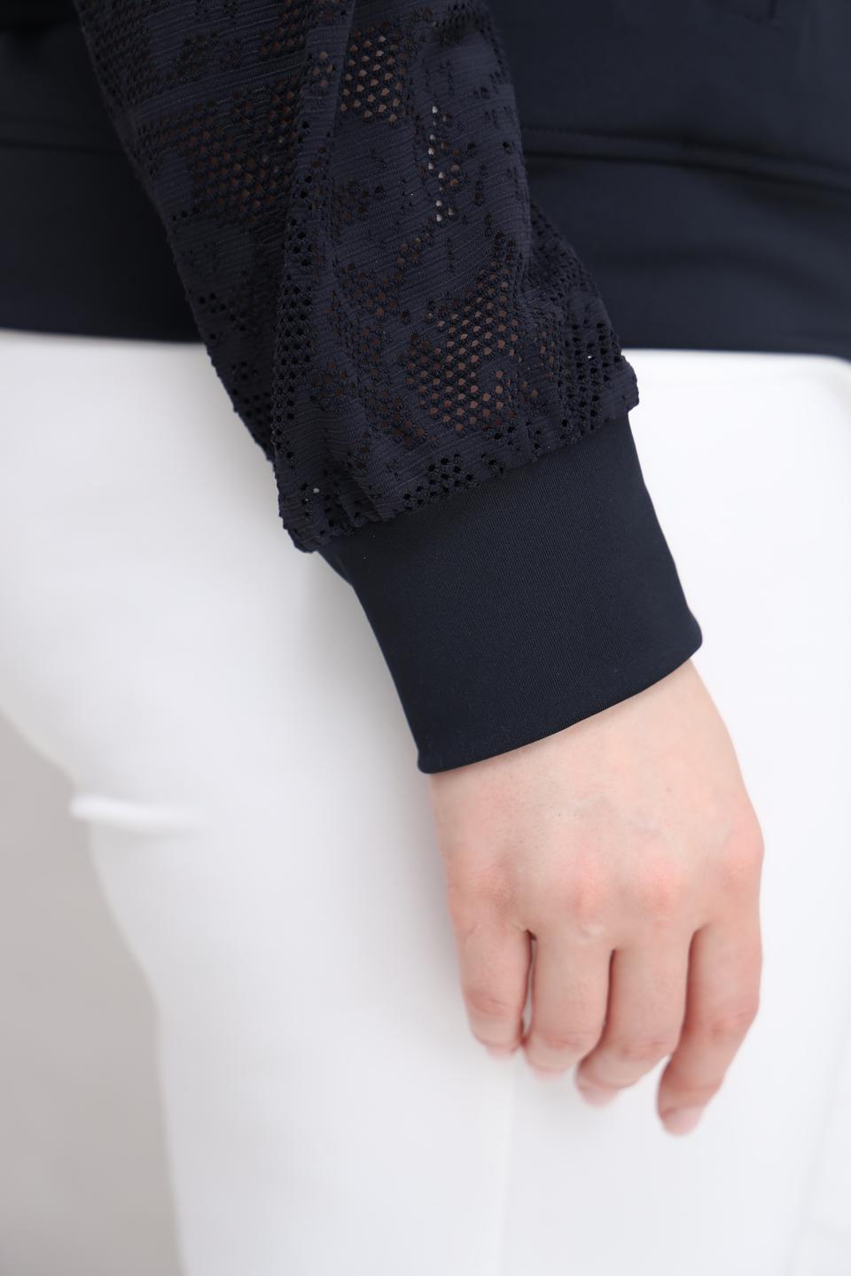 Жакет Tuzzi с кружевом черный