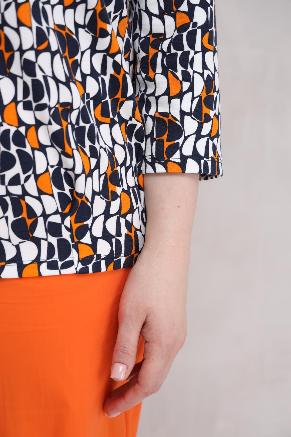 Лонгслив Lebek с принтом