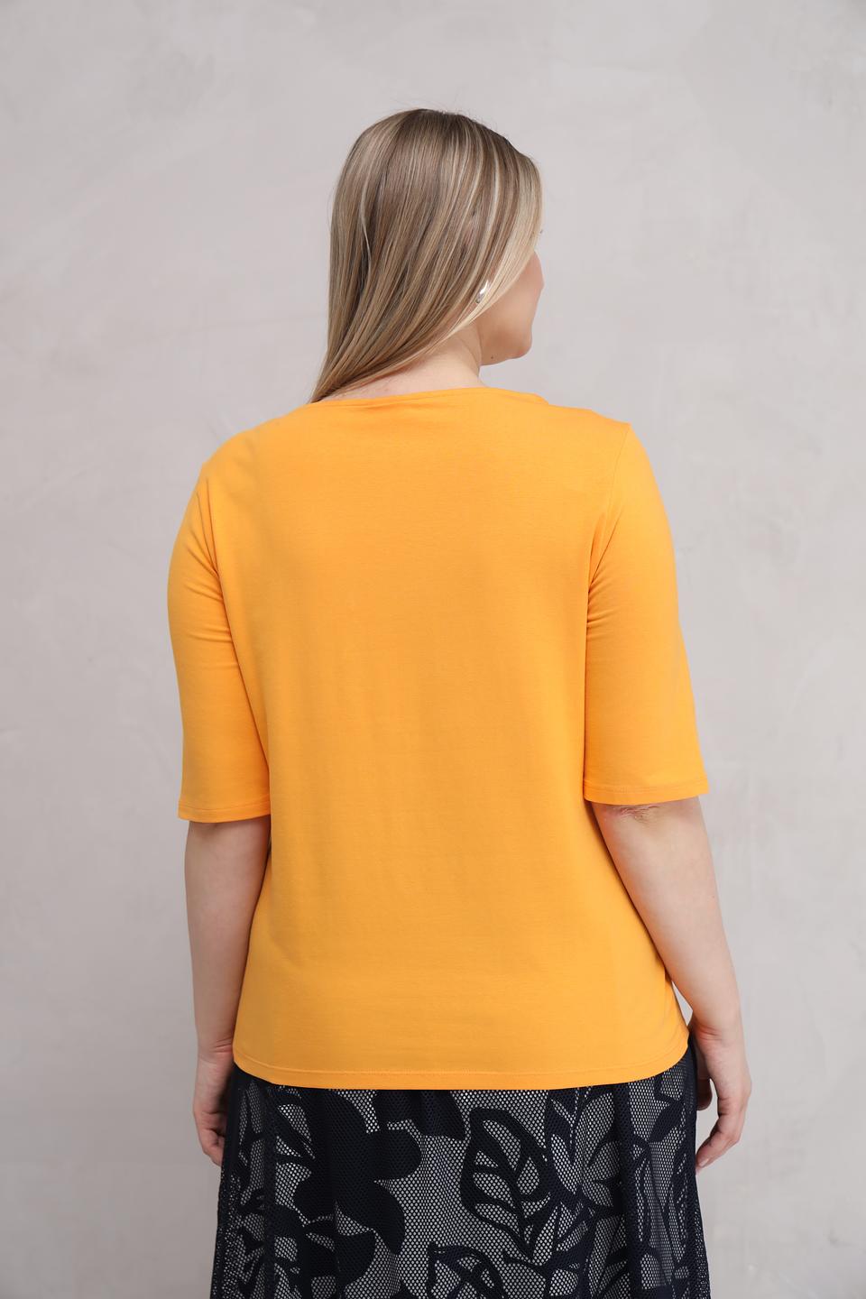 Футболка Barbara Lebek горчичная