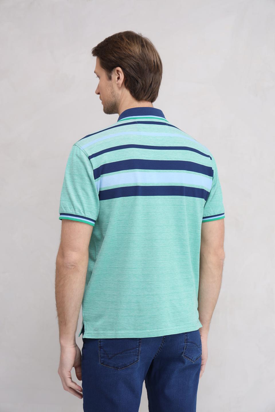 Поло Monte Carlo в полоску мятный