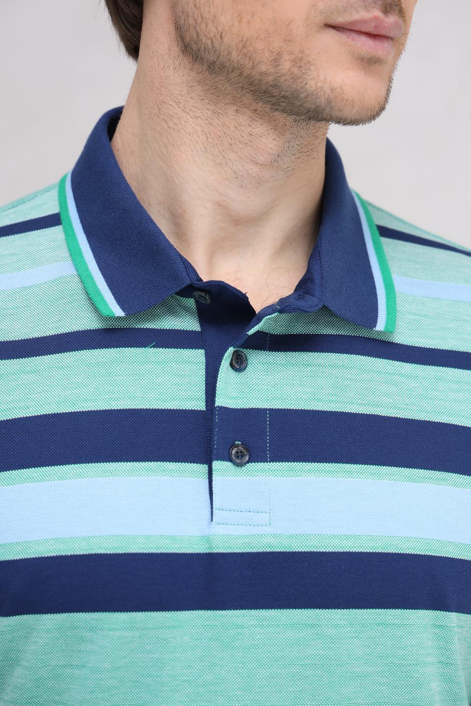 Поло Monte Carlo в полоску мятный