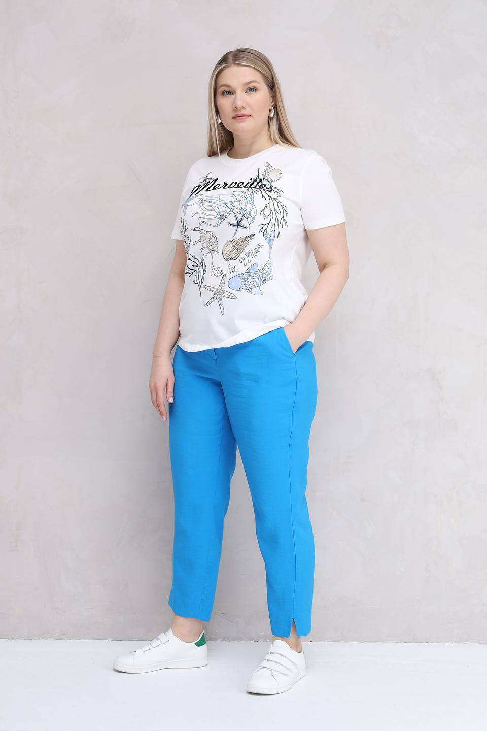 Брюки Samoon кюлоты лазурные